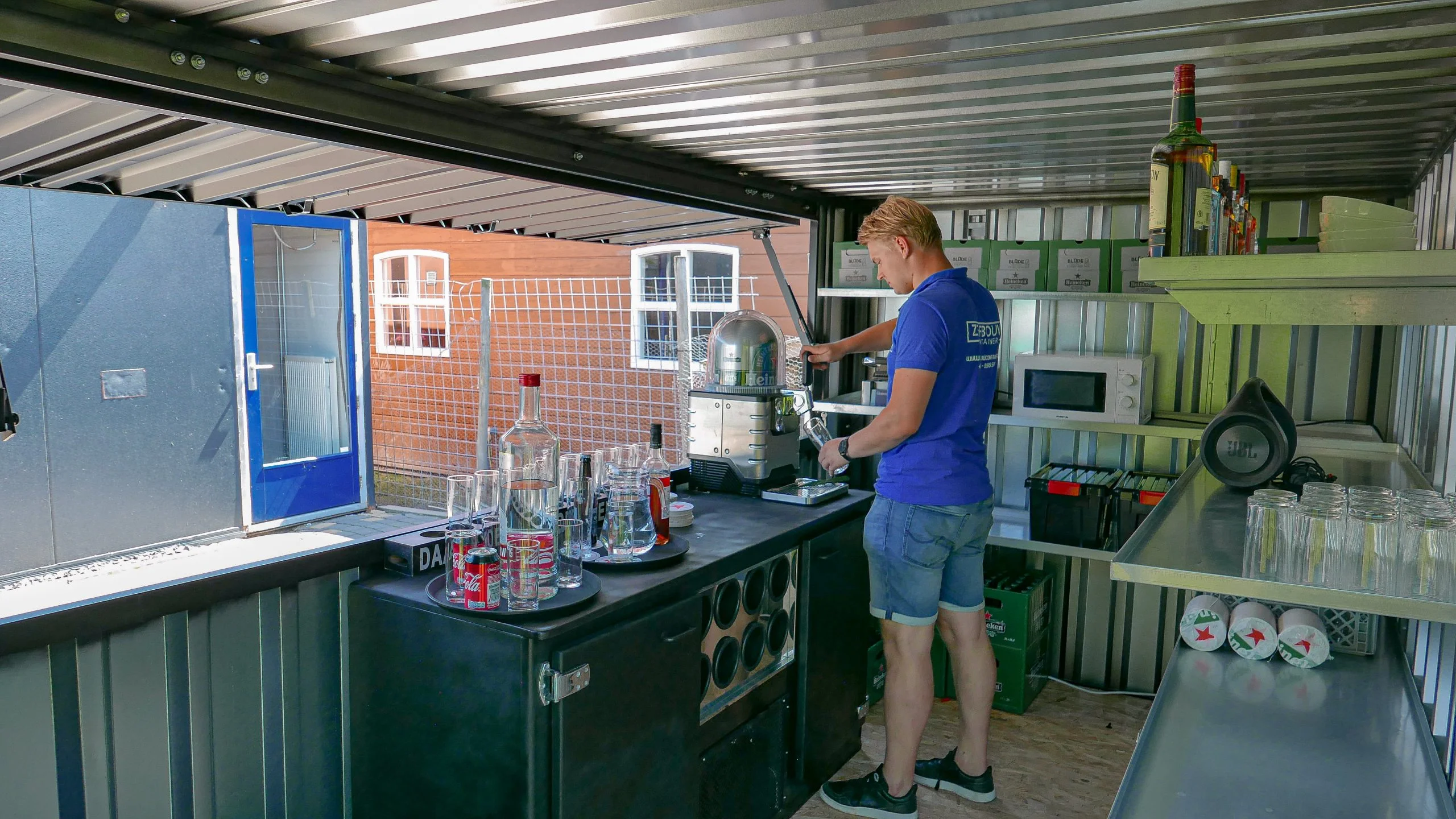 Container Bar Smontabile 4×2 metri XL Nero RAL 9005 - image 3
