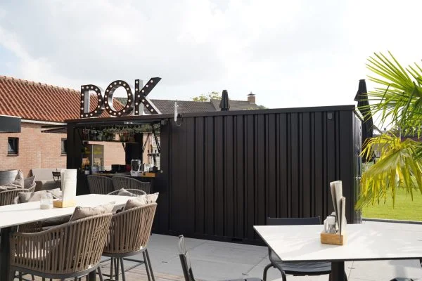 Demountable Bar Container 8x2 metres Black RAL 9005 - image 3