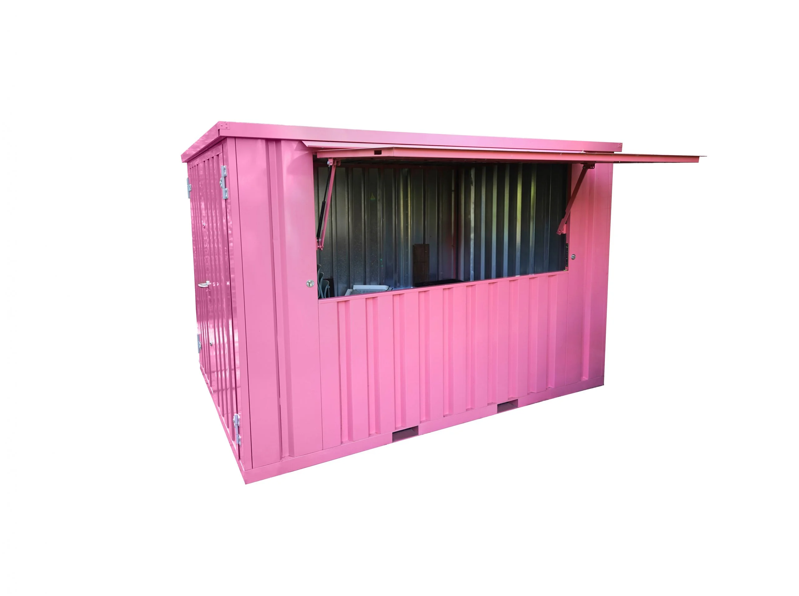 Conteneur Bar Démontable XL 3×2 m Rose RAL 3015