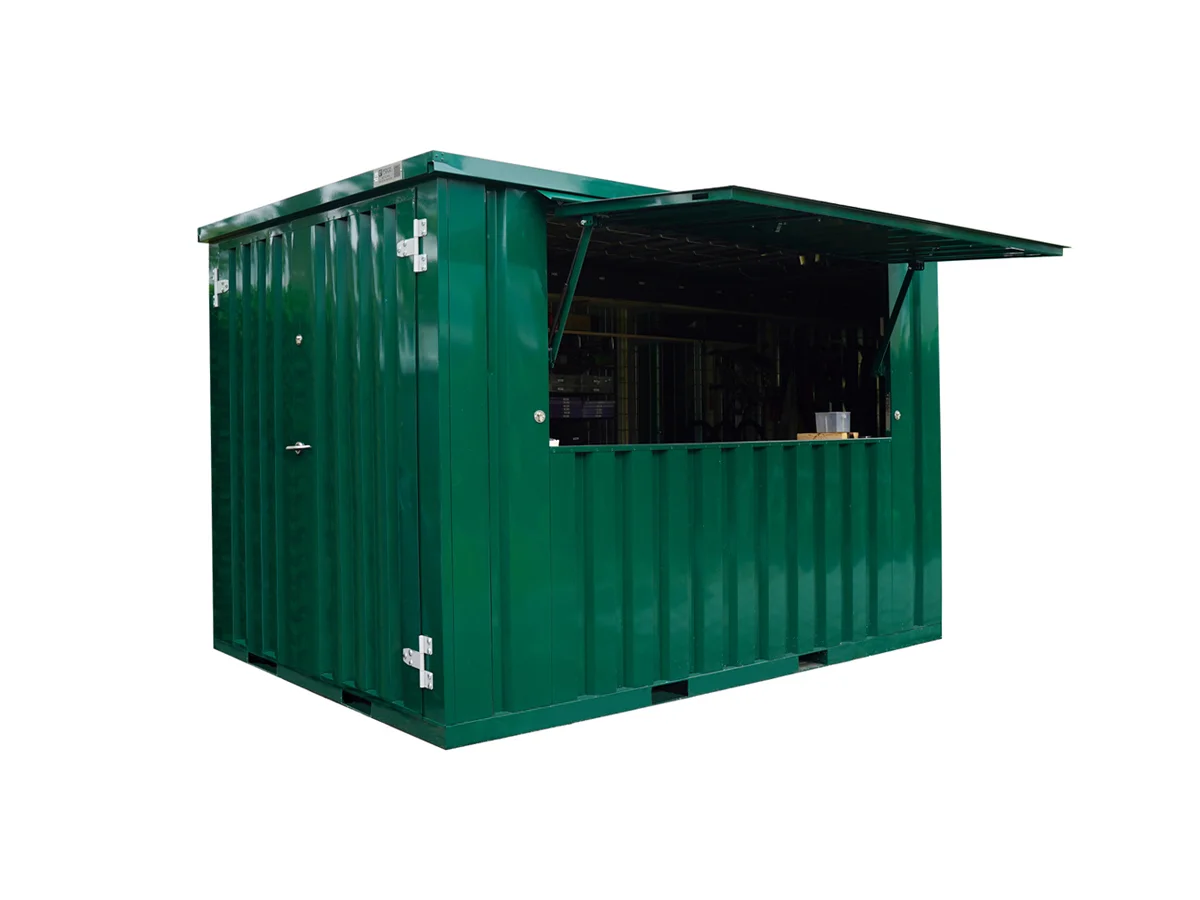 Conteneur Bar Démontable XL 3×2 m Vert RAL 6016