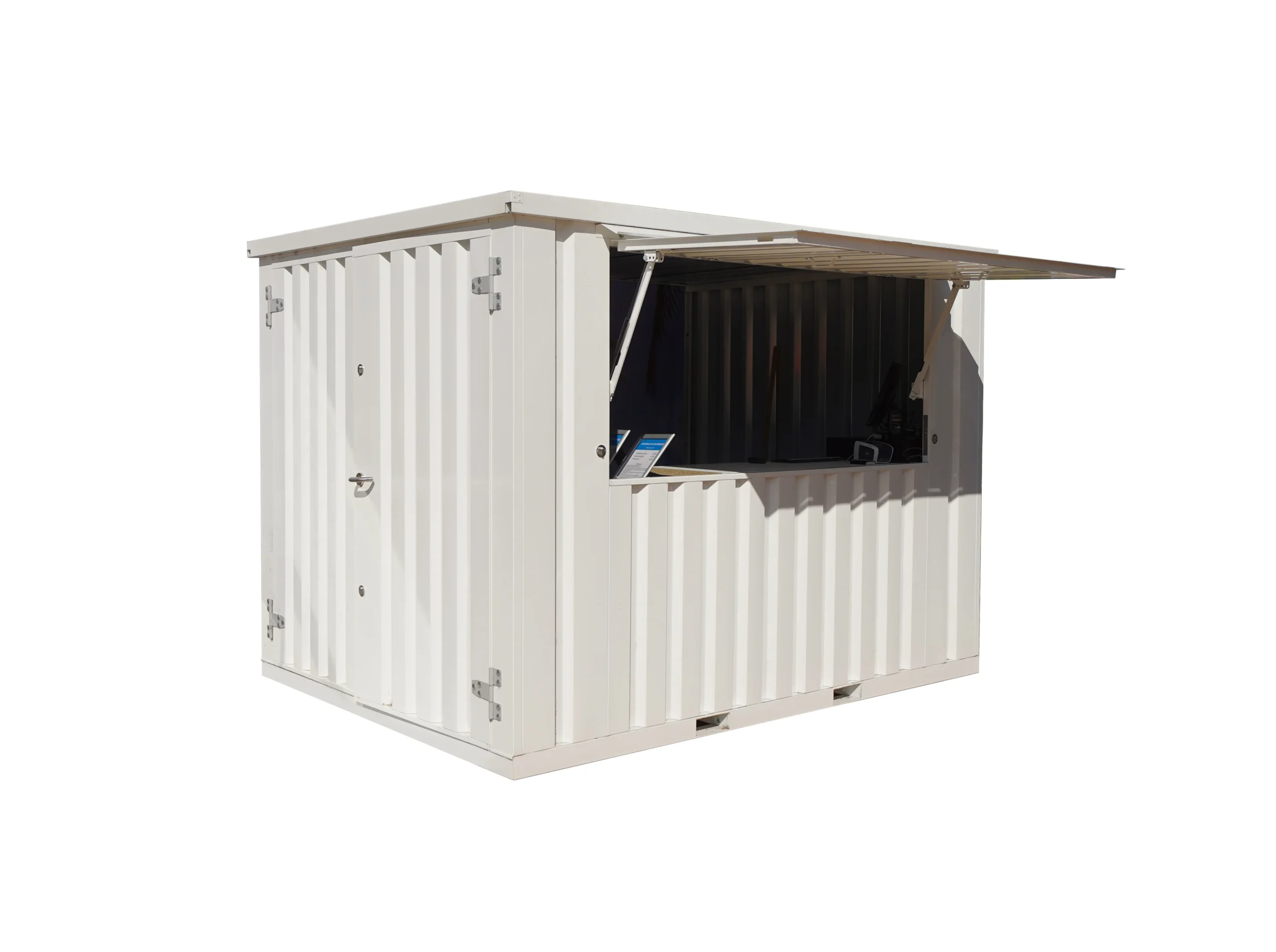 Conteneur Bar Démontable XL 3×2 mètres Blanc RAL 9016