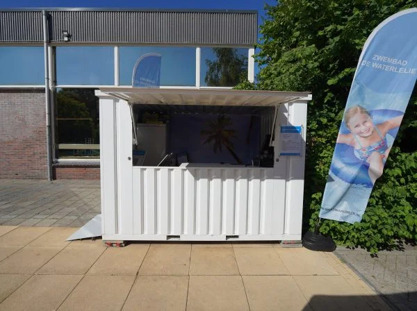 Demountable Bar Container XL 3x2 metres White RAL 9016 - image 3