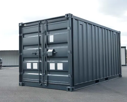 15-Fuß-Container mit Elektroinstallation, Lüftungsgittern und Schlüsselschloss - image 2