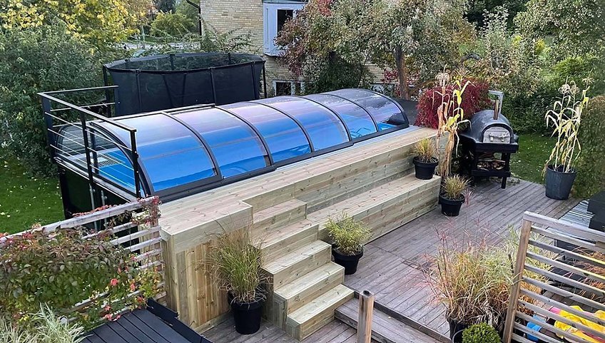 Container-Pool 6,11 x 2,5 m gebrauchsfertig mit Dach, Premium-Paket - image 6