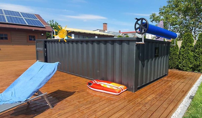 Container pool 6.2 x 2.5 m ready-to-use, Comfort Pack - image 2