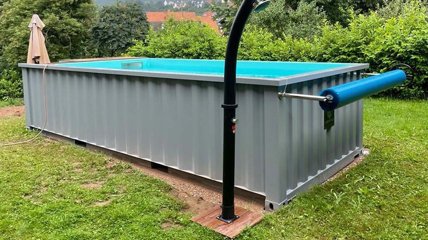 Container-Pool 6,2 x 2,5 m mit Wärmepumpe, Premium-Paket - image 7