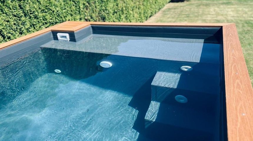 Piscine spa conteneur 3,0 x 2,5 m avec jacuzzi, Pack Confort - image 4